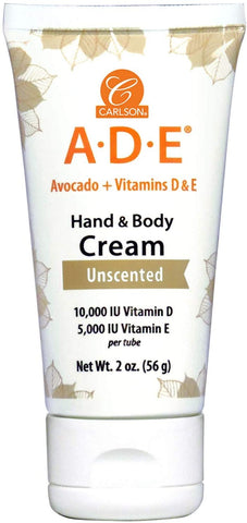 Carlson Labs ADE Hand & Body Cream, Unscented - 56g