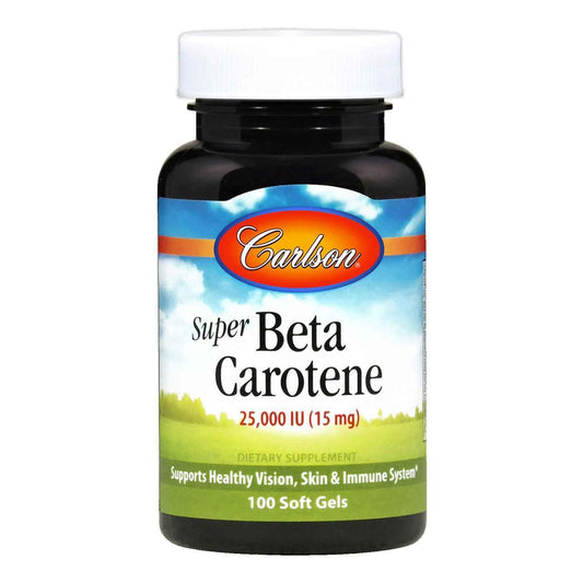 Carlson Labs Super Beta Carotene, 25000 IU - 100 softgels