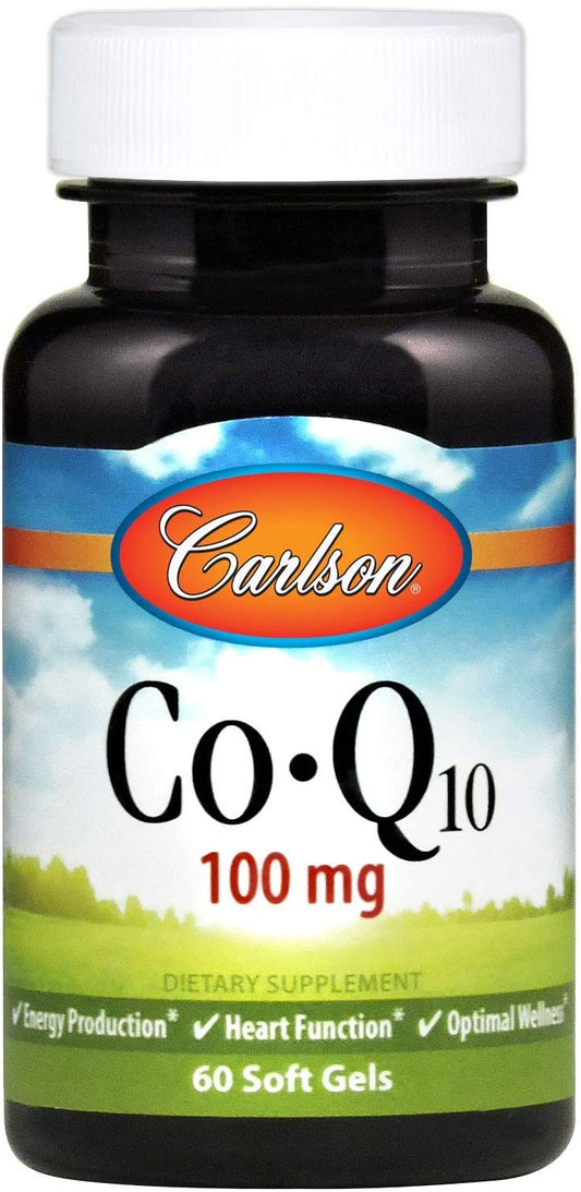 Carlson Labs Co-Q10, 100mg - 60 softgels
