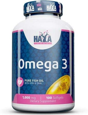 Haya Labs Omega 3, 1000mg - 100 softgels