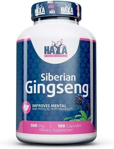 Haya Labs Siberian Ginseng, 500mg - 100 caps