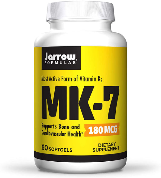 Jarrow Formulas Vitamin K2 MK-7, 180mcg - 60 softgels