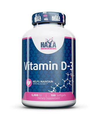 Haya Labs Vitamin D-3, 5000 IU - 100 softgels