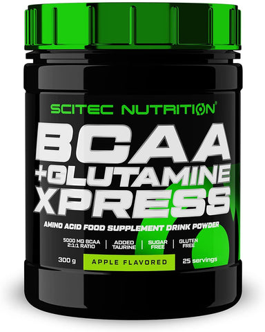 SciTec BCAA + Glutamine XPress, Apple - 300g