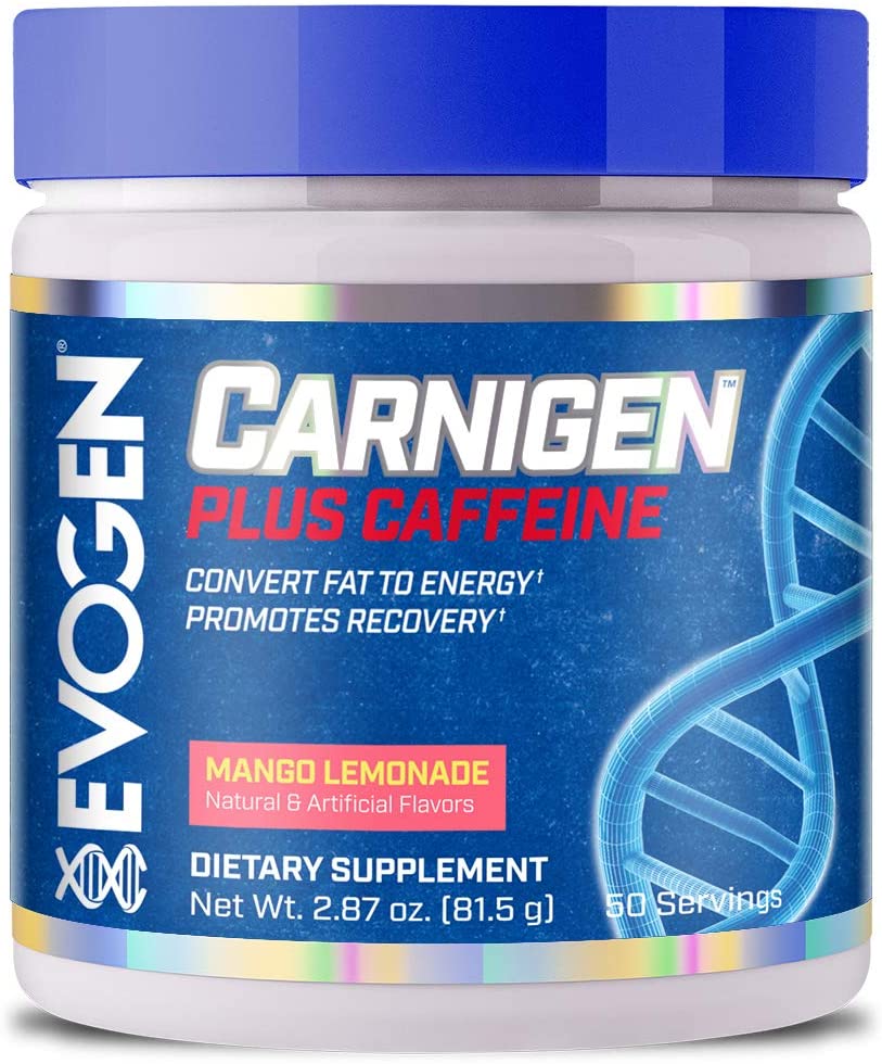 Evogen Carnigen Plus Caffeine, Mango Lemonade - 81g