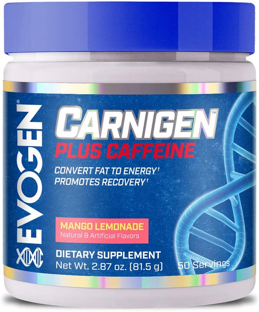 Evogen Carnigen Plus Caffeine, Mango Lemonade - 81g