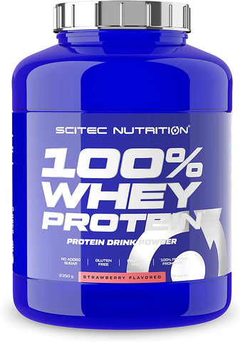 SciTec 100% Whey Protein, Strawberry - 2350g