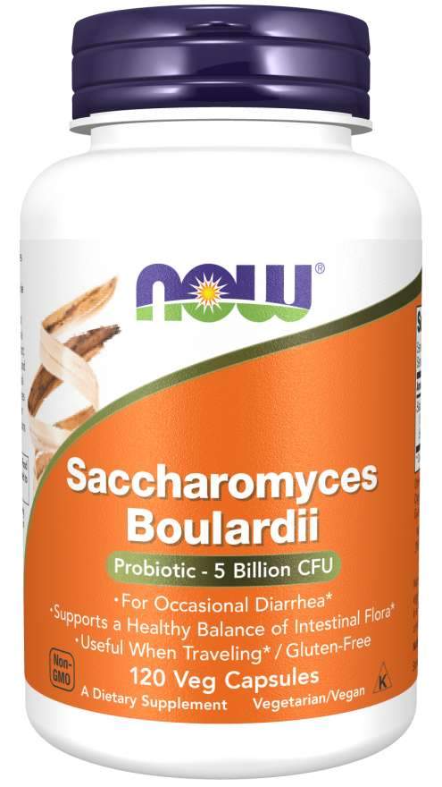 NOW Foods Saccharomyces Boulardii - 120 vcaps