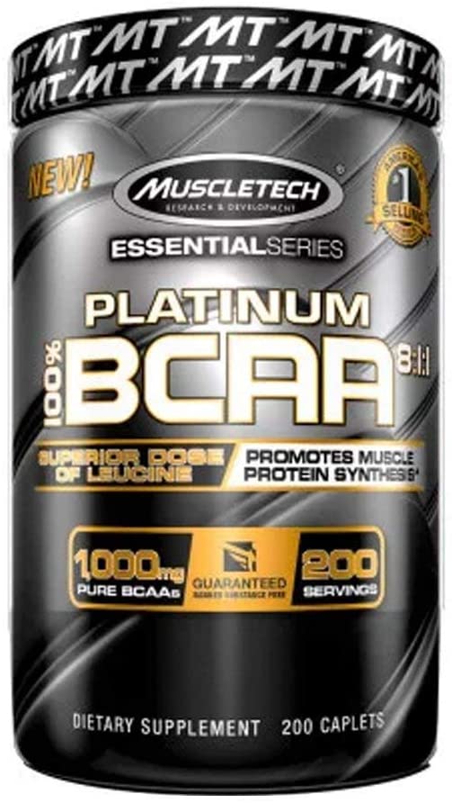 MuscleTech Platinum 100% BCAA 8:1:1 - 60 caplets