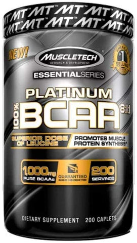 MuscleTech Platinum 100% BCAA 8:1:1 - 60 caplets