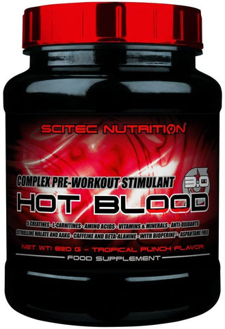 SciTec Hot Blood 3.0, Tropical Punch - 820g