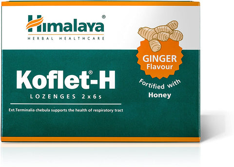 Himalaya Koflet-H, Ginger - 12 lozenges