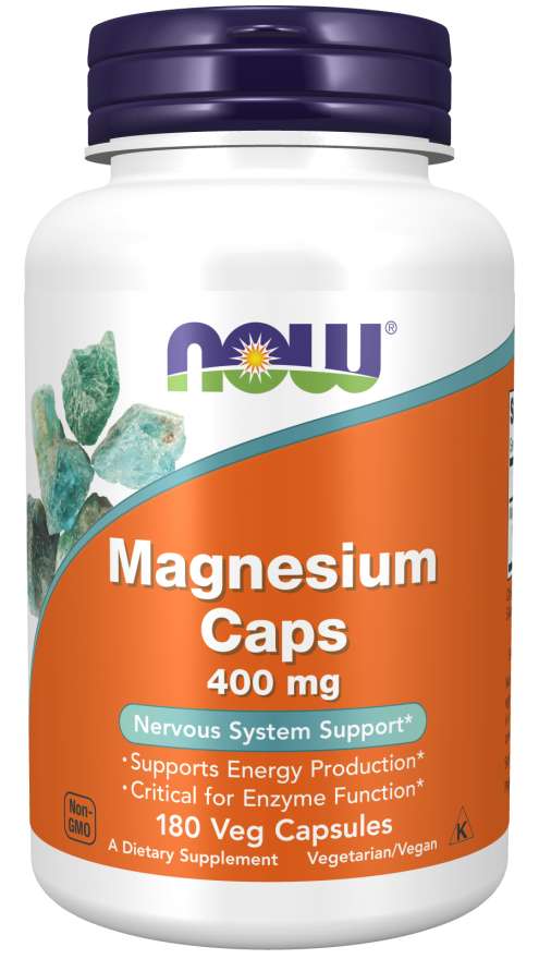 NOW Foods Magnesium, 400mg - 180 vcaps