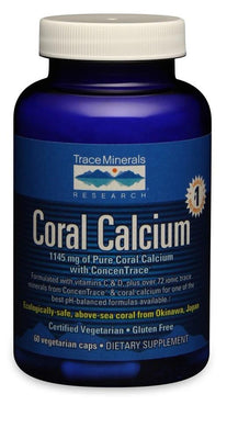 Trace Minerals Coral Calcium with ConcenTrace - 60 vcaps