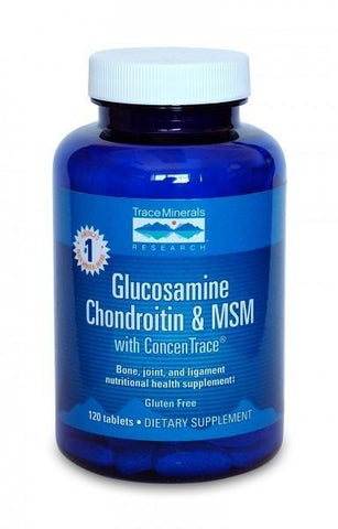 Trace Minerals Glucosamine Chondroitin & MSM - 120 tablets