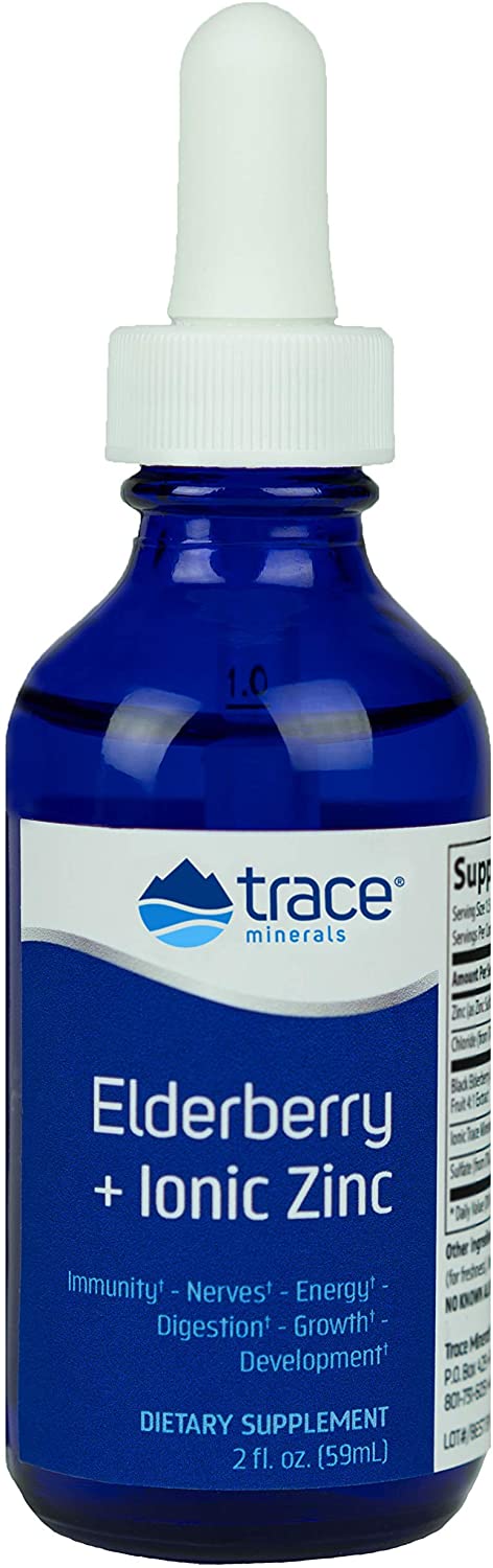 Trace Minerals Elderberry + Ionic Zinc - 59 ml.