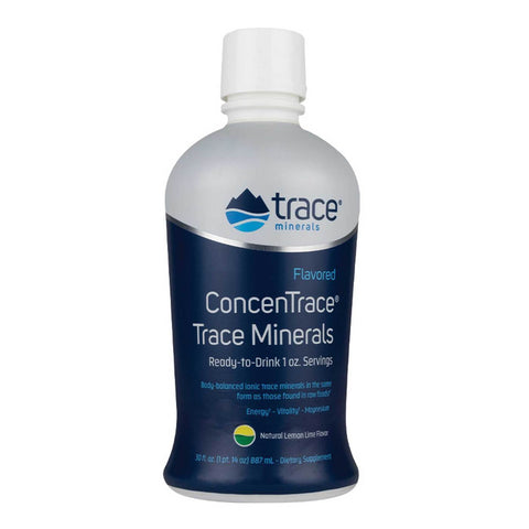 Trace Minerals ConcenTrace Trace Mineral Flavored, Lemon Lime - 887 ml.