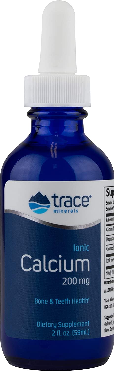 Trace Minerals Ionic Calcium, 200mg - 59 ml