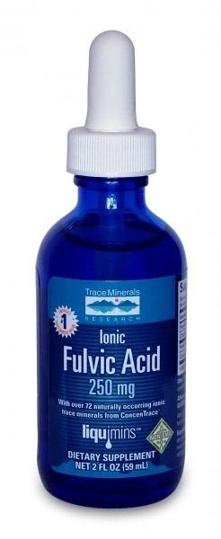 Trace Minerals Ionic Fulvic Acid, 250mg - 59 ml.