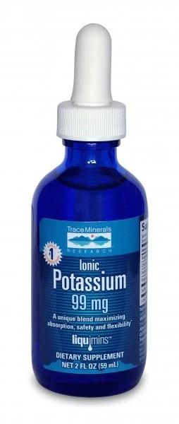 Trace Minerals Ionic Potassium, 99mg - 59 ml.