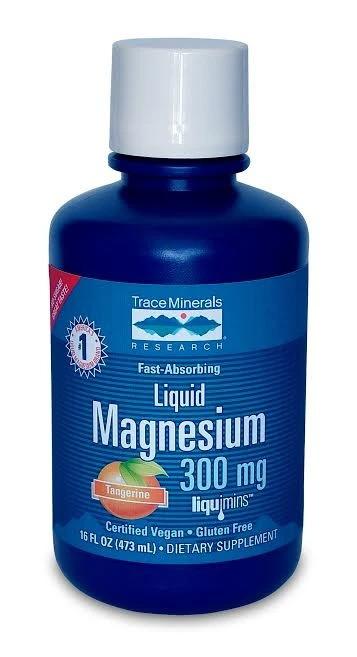 Trace Minerals Liquid Magnesium, 300mg - 473 ml.
