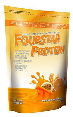 SciTec Fourstar Protein, Orange Maracuja - 500g