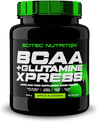 SciTec BCAA + Glutamine XPress, Apple - 600g