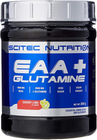 SciTec EAA + Glutamine, Cherry Lime - 300g