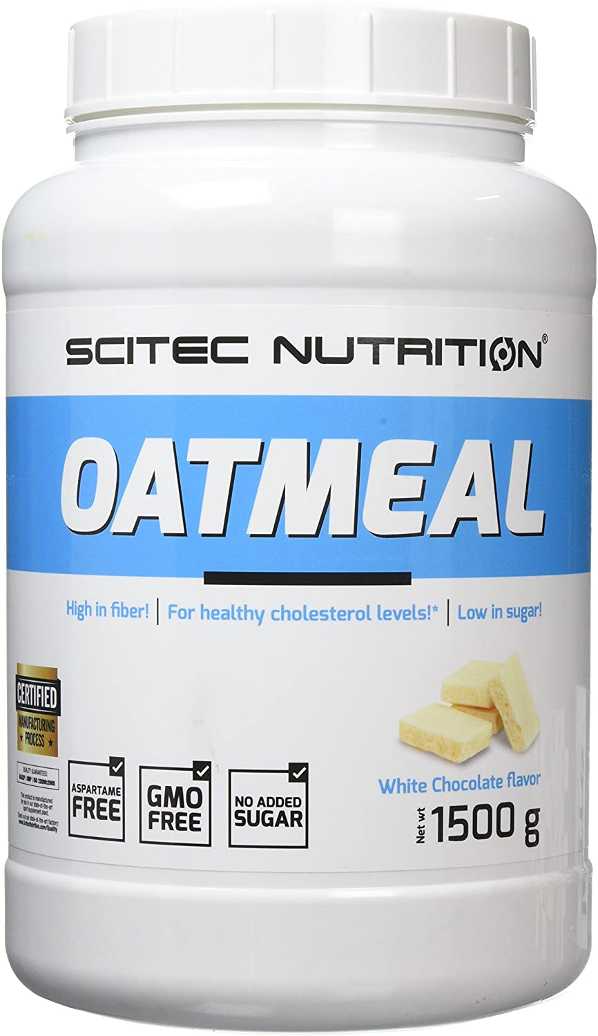 SciTec Oatmeal, White Chocolate - 1500g