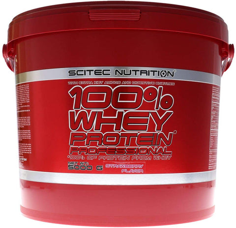 SciTec 100% Whey Protein Professional, Strawberry - 5000g