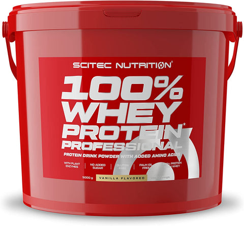 SciTec 100% Whey Protein Professional, Vanilla - 5000g