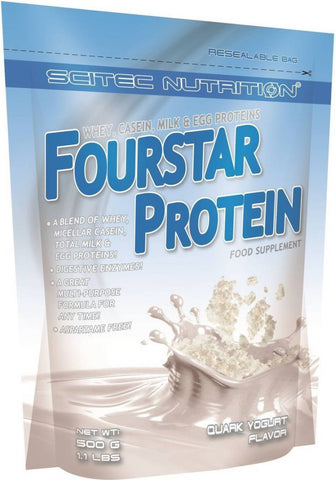 SciTec Fourstar Protein, Quark Yogurt - 500g