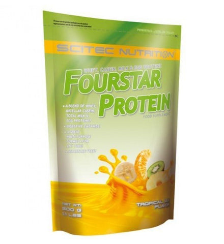 SciTec Fourstar Protein, Tropical Mix - 500g