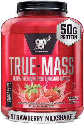 BSN True Mass, Strawberry Milkshake - 2640g