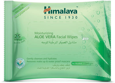Himalaya Moisturizing Aloe Vera Facial Wipes - 25 wipes