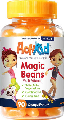 ActiKid Magic Beans Multi-Vitamin, Orange - 90 gummies