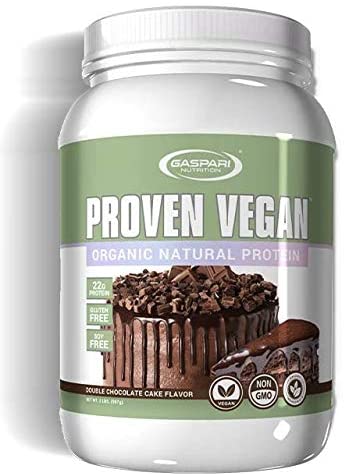 Gaspari Nutrition Proven Vegan, Double Chocolate Cake - 907g