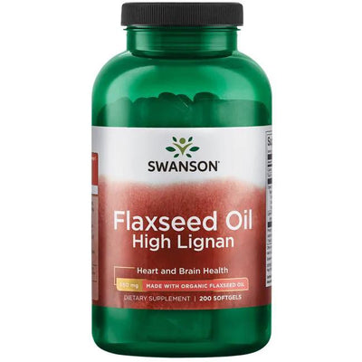 Swanson Flaxseed Oil High Lignan - 200 softgels