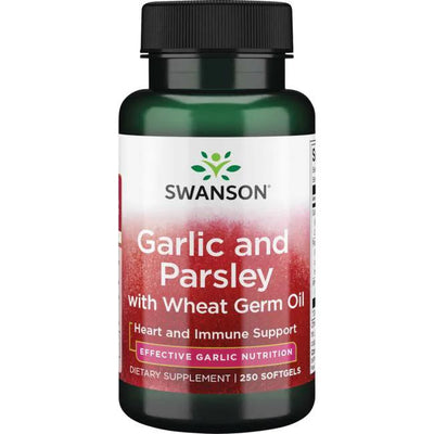 Swanson Garlic and Parsley with Wheat Germ Oil - 250 softgels