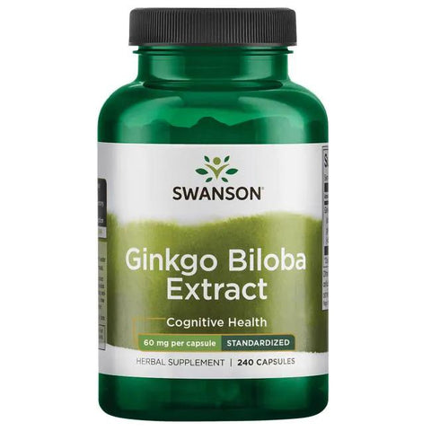 Swanson Ginkgo Biloba Extract 24%, 60mg - 240 caps