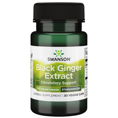 Swanson Black Ginger Extract, 100mg - 30 vcaps