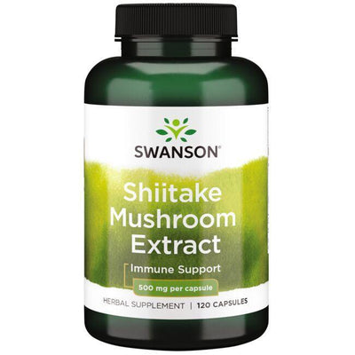 Swanson Shiitake Mushroom Extract, 500mg - 120 caps