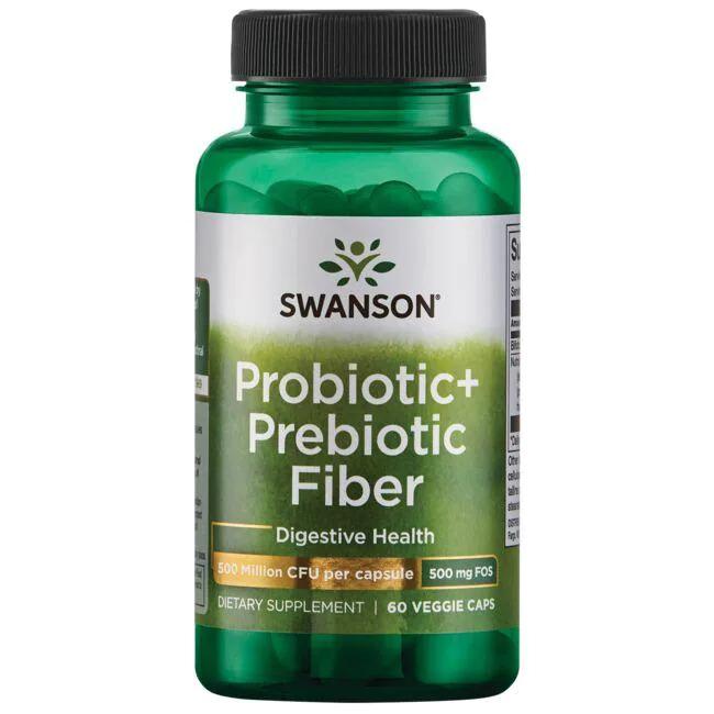Swanson Probiotic+ Prebiotic Fiber - 60 vcaps