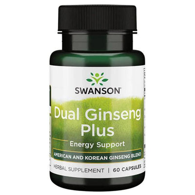 Swanson Dual Ginseng Plus - 60 caps