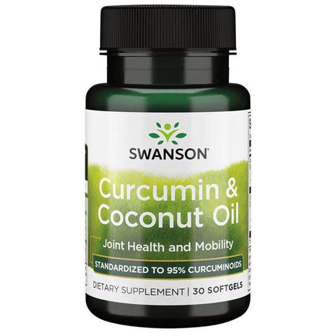 Swanson Curcumin & Coconut Oil - 30 softgels