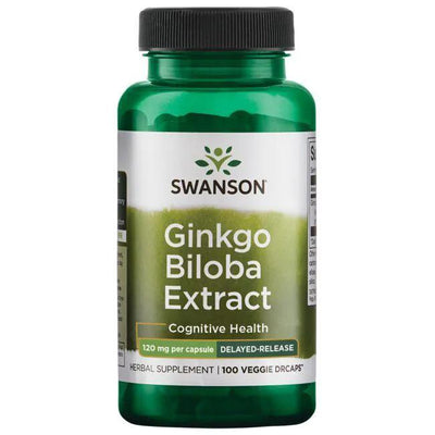 Swanson Ginkgo Biloba Extract, 120mg - 100 vcaps