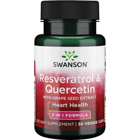 Swanson Resveratrol & Quercetin - 30 vcaps