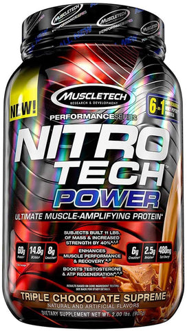 MuscleTech Nitro-Tech Power, Triple Chocolate Supreme - 907g