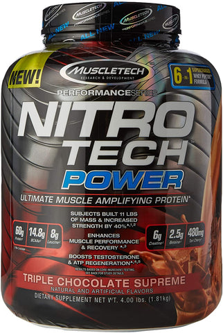 MuscleTech Nitro-Tech Power, Triple Chocolate Supreme - 1810g