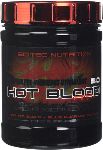 SciTec Hot Blood 3.0, Blue Guarana - 300g